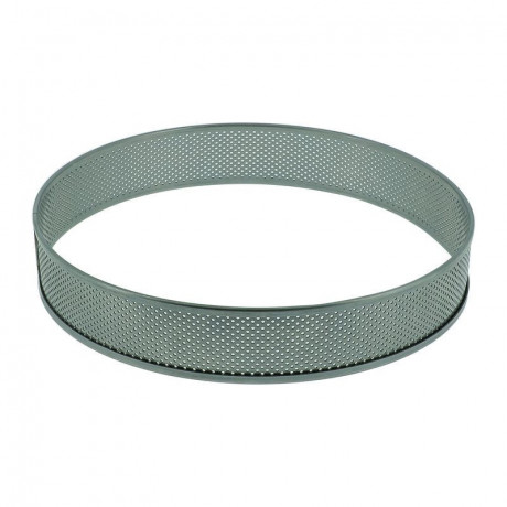 Stainless steel perforated circle Ø 16 cm H 3.5 cm - MF