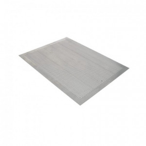 Flat perforated aluminum plate 40 x 30 cm - MF