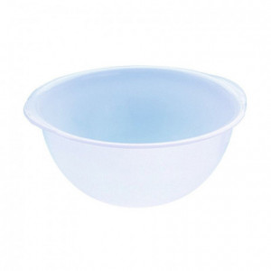 Plastic flat-bottom pastry mixing bowl Ø 17.5 cm - MF