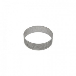 Stainless steel perforated circle Ø 6 cm H 3.5 cm - MF