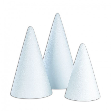 Polystyrene cone Ø 20 cm H 40 cm - MF