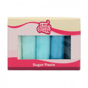 Kit pâtes à sucre FunCakes palette bleue 5 x 100 g