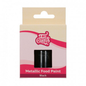 FunCakes Metallic Food Paint Black 30 ml