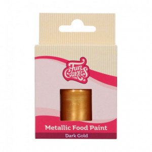 FunCakes Metallic Food Paint Dark Gold 30 ml