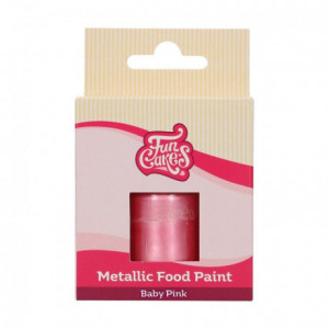 FunCakes Metallic Food Paint Baby Pink 30 ml