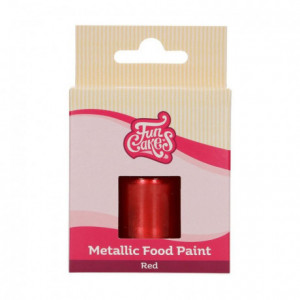FunCakes Metallic Food Paint Red 30 ml