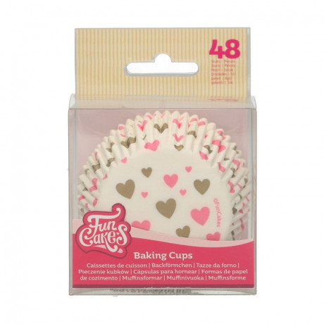 FunCakes Baking Cups Hearts pk/48
