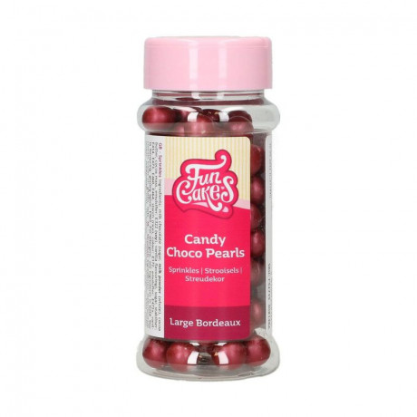 FunCakes Candy Choco Pearls Large Bordeaux 70 g