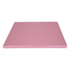 Semelle à gâteau FunCakes rose carrée 30,5 x 30,5 cm
