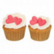 FunCakes Sugar Decorations Heart Red Set/8