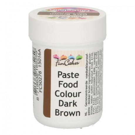 Colorant alimentaire en pâte FunCakes Dark Brown 30 g