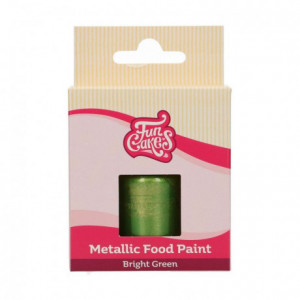 FunCakes FunColours Metallic Food Paint Bright Green 30ml