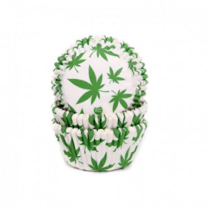 House of Marie Baking Cups Marijuana pk/50