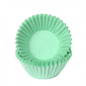 House of Marie Chocolate Baking Cups Pastel Mint pk/100
