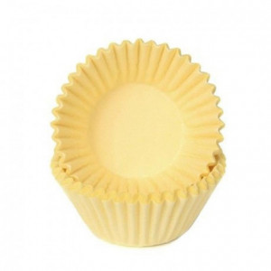 House of Marie Chocolate Baking Cups Pastel Yellow pk/100