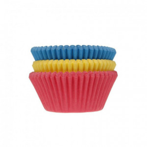 House of Marie Baking Cups Assorti Primary pk/75