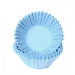 House of Marie Chocolate Baking Cups Pastel Blue pk/100