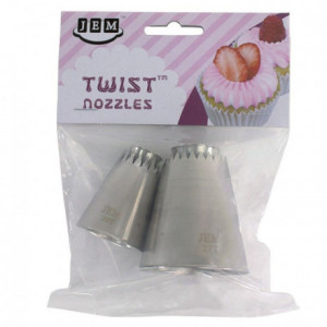 Douille JEM Twist Nozzle Style Sultan 1 Set/2