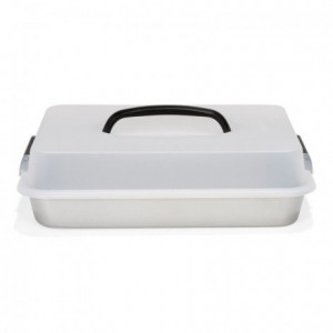 Patisse Silver-Top Bake and Roast Pan with Carrying Lid