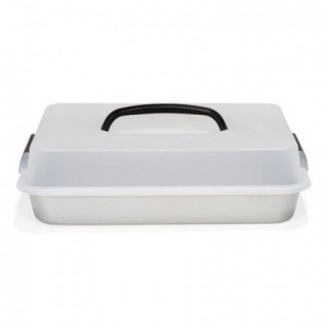 Patisse Silver-Top Bake and Roast Pan with Carrying Lid