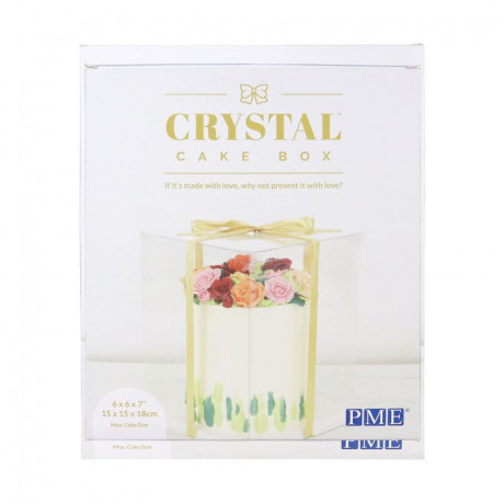 Boîte à gâteau Crystal PME 15 x 15 x 18 cm