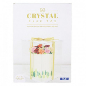 Boîte à gâteau Crystal PME 20 x 20 x 28 cm