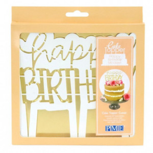 PME Cake Topper Cutter Happy Birthday - Modern