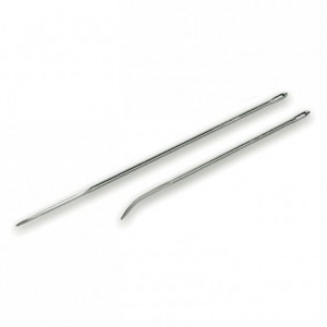 Poultry needle straight stainless steel L 200 mm