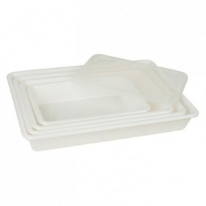 Shallow rectangular food container 10 L 540 x 385 x 80 mm
