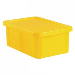 Container with lid 35 L yellow