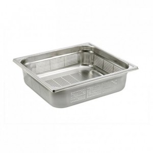 Perforated container without handle stainless steel GN 2/3 H 100 mm