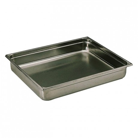 Container without handle stainless steel GN 2/1 H 20 mm