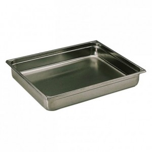 Container without handle stainless steel GN 2/1 H 65 mm