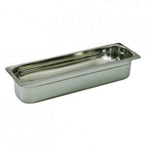 Container without handle stainless steel GN 2/4 H 40 mm