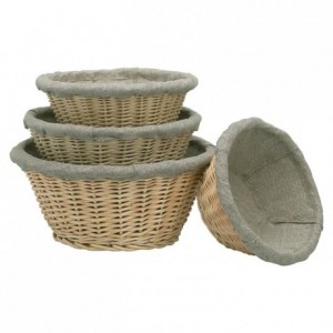 Fermenting round dough basket  with cloth Ø 210 mm