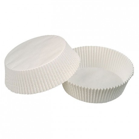 Oval pastry case white n°86 L 83 mm (1000 pcs)