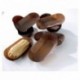 Barquette ovale plissée coloris brun n° 88 L 105 mm (lot de 1000)
