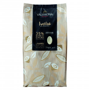 Ivoire 35% white chocolate Gourmet Creation beans 3 kg
