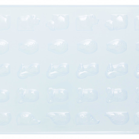 Chocolate mould forest animals 5 shapes