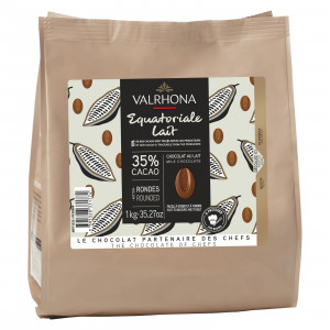 Equatoriale Lactée 35% milk chocolate Professional Signature beans 1 kg