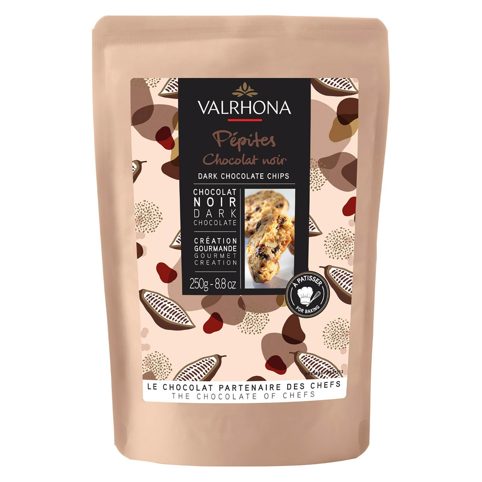Dark chocolate drops 52 % Valrhona 250 g - Labo & Gato