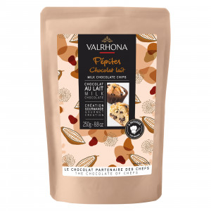Milk chocolate drops 32 % Valrhona 250 g