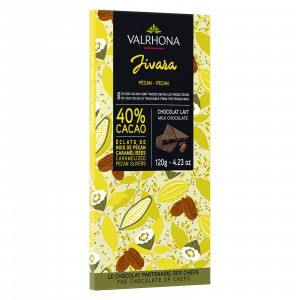 Jivara 40% milk chocolate with caramelized pecan slivers bar 120 g