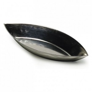 Boat-shaped plain mould tin 120x50 mm (pack of 12)