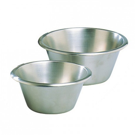 Flat-bottom pastry mixing bowl stainless steel Ø 260 mm