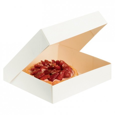 White dessert box 160 x 160 x 80 mm