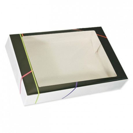 Boite carton traiteur prestige à fenêtre Prestige 620 x 420 x 130 mm (lot de 25)