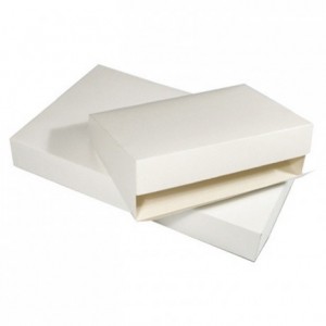 Boite traiteur blanche carton standard 420 x 290 x 60 mm (lot de 25)