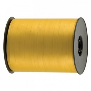 Gift wrap ribbon yellow 500 m x 7 mm