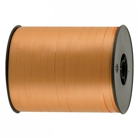 Gift wrap ribbon orange 500 m x 7 mm